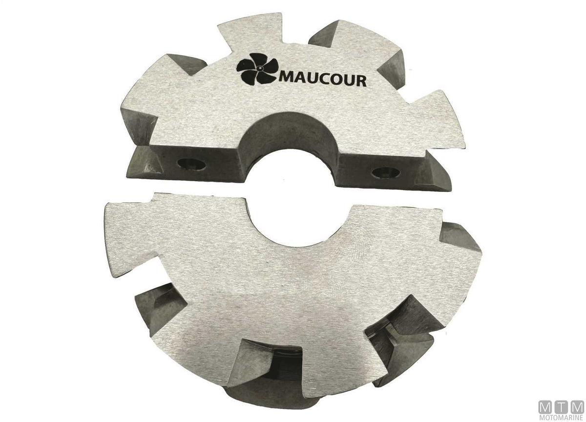 Clamp-On Rope Cutter Ø80 mm for Ø30 mm Shaft Stainless Steel - original photo Motomarine Srl