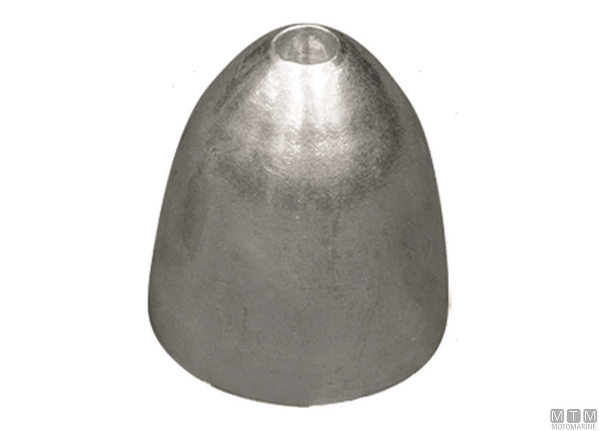 Bullet anode for cap/cylinder Ø52 mm, zinc - original photo Motomarine Srl