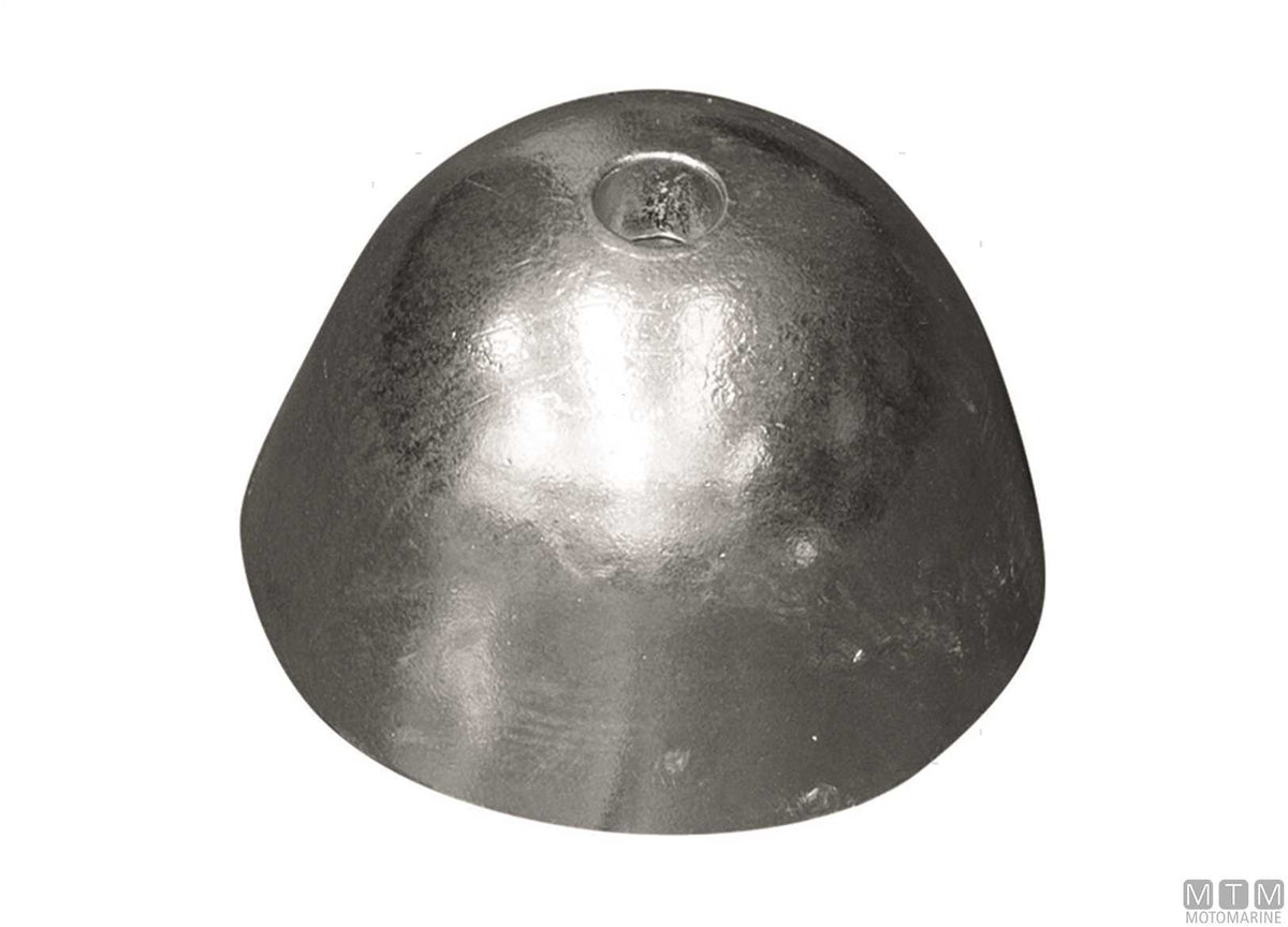 Ogive anode for stainless steel insert BCS Ø84 mm in zinc - original photo Motomarine Srl