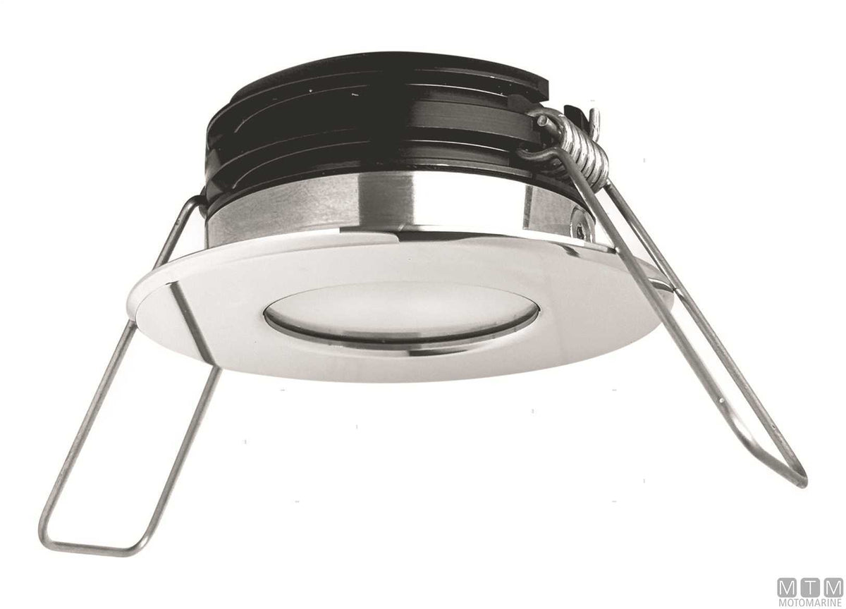 Natural light LED spotlight Astel Intensa stainless steel Ø58 mm - original photo Motomarine Srl