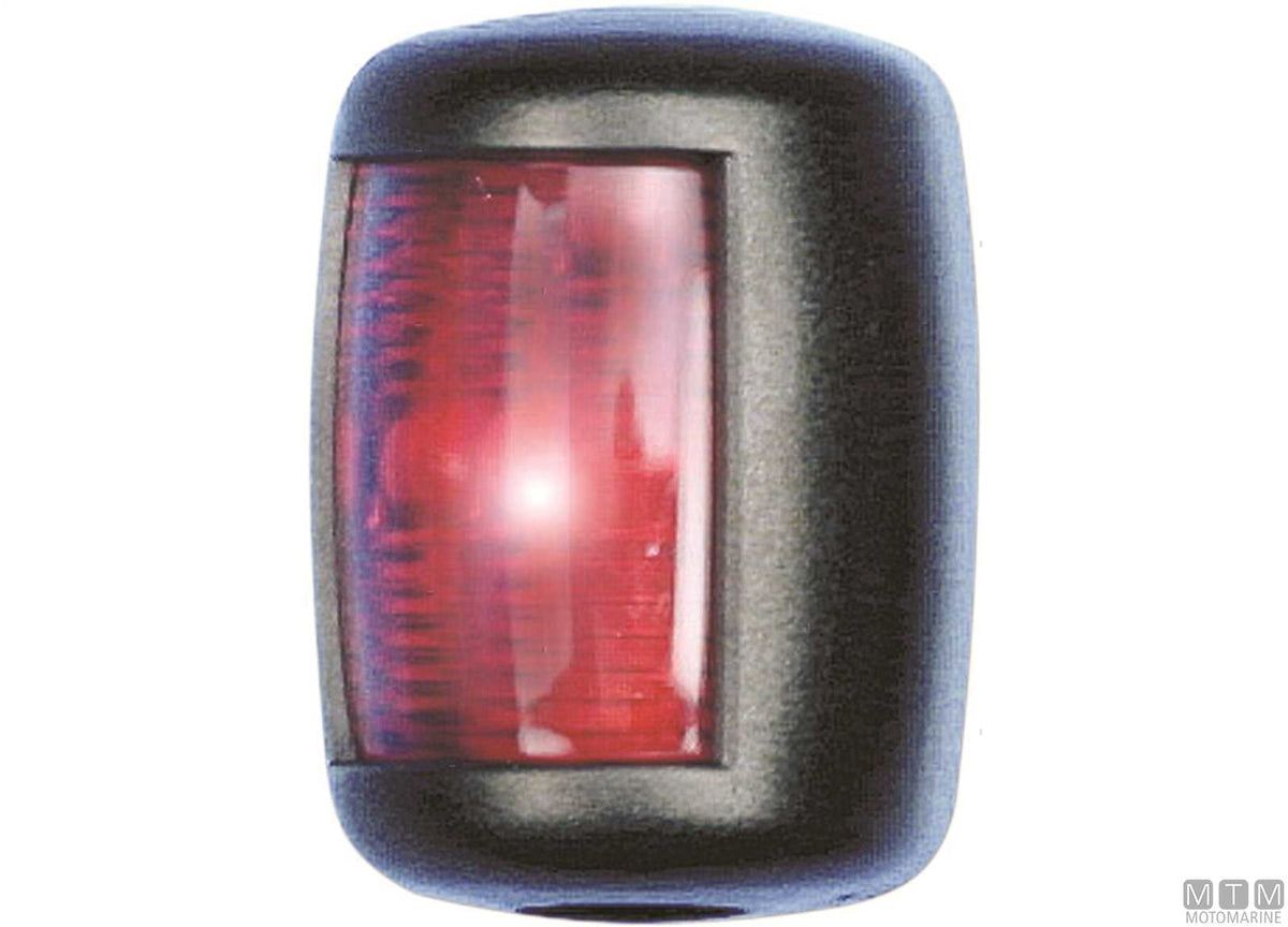 Red side navigation light LED Mini black 43x61 mm - original photo Motomarine Srl