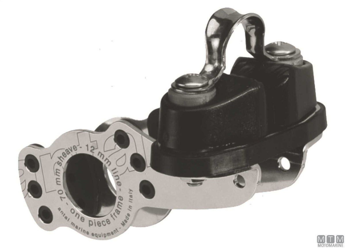 Antal single turning block, Ø50 mm sheave - original photo Motomarine Srl