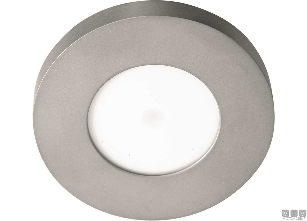 Warm light LED spotlight Astel Intensa stainless steel Ø88 mm - original photo Motomarine Srl