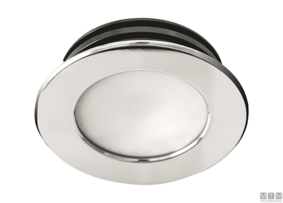 Natural light LED spotlight Astel Intensa satin stainless steel Ø58 mm - original photo Motomarine Srl