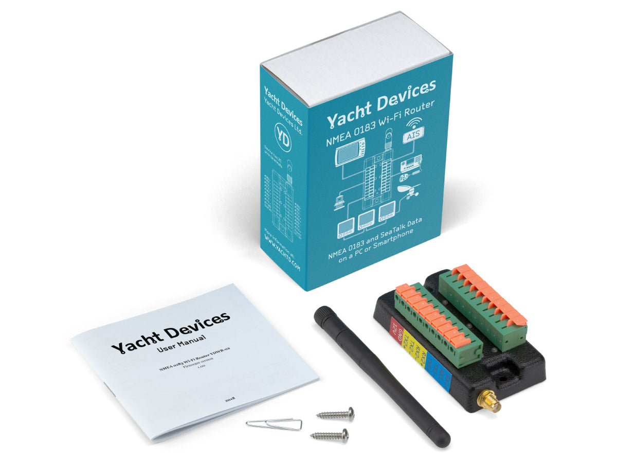 Yacht Devices NMEA 0183 Wi-Fi Router YDWR-02 — 4x NMEA 0183 + SeaTalk + WiFi