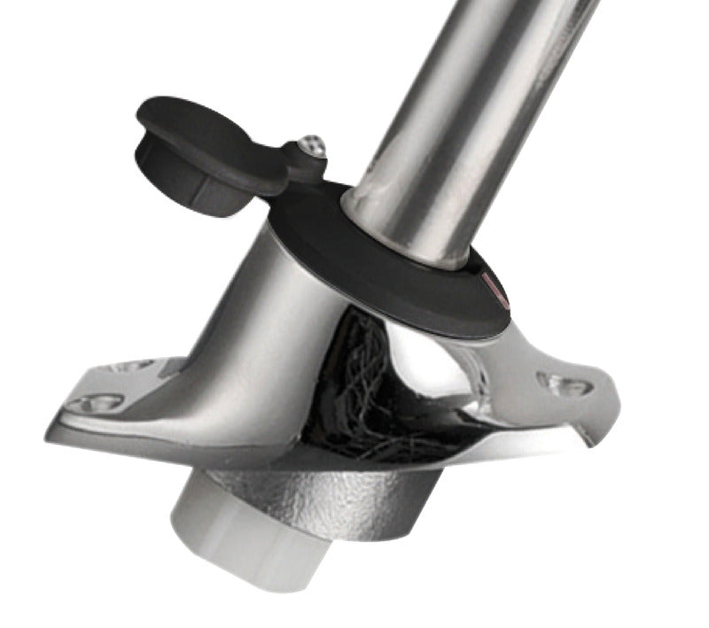 Pull-out black pole light 30° on axis 60 cm - foto originale Osculati Srl