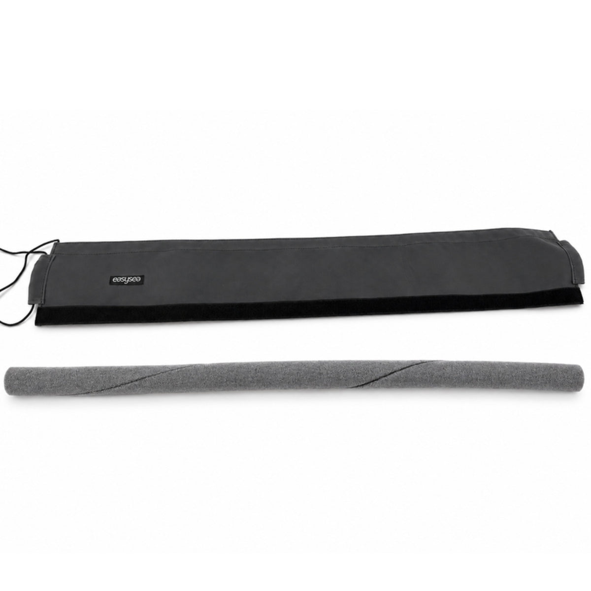 easysea Spira guardrail cover: the outer sleeve and the spiral-cut foam core side by side