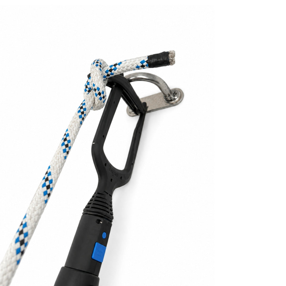 Jake Mooring Kit: passing a mooring line over a deck eye