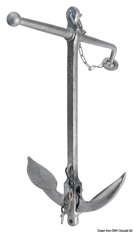 Admiralty anchor 10 kg - foto originale Osculati Srl