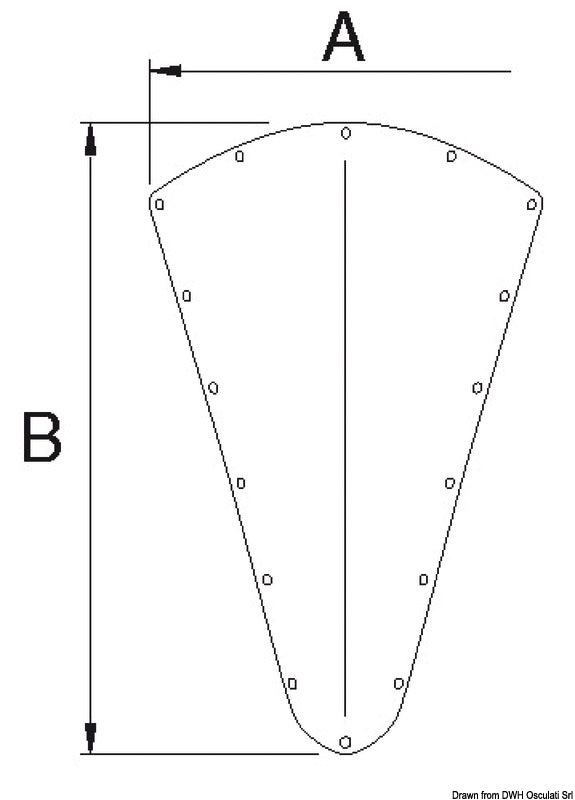DOUGLAS MARINE bow shield 680x450 mm - foto originale Osculati Srl