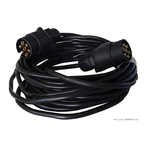 Extension cable for trailer 2 plugs/7 poles 8 m - foto originale Osculati Srl