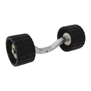 Professional swivelling roller, extruded 20 mm and shaped 120x75 mm - foto originale Osculati Srl