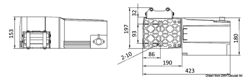 Comeup Industries Electric winch 1588 Kg 900 W 12 V - foto originale Osculati Srl