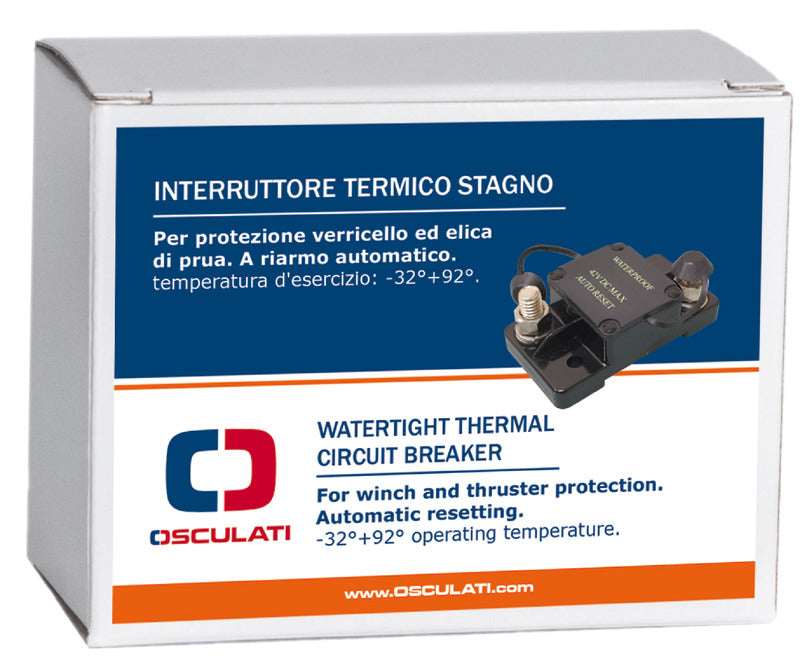 Watertight circuit breaker automatic reset 80 A - foto originale Osculati Srl