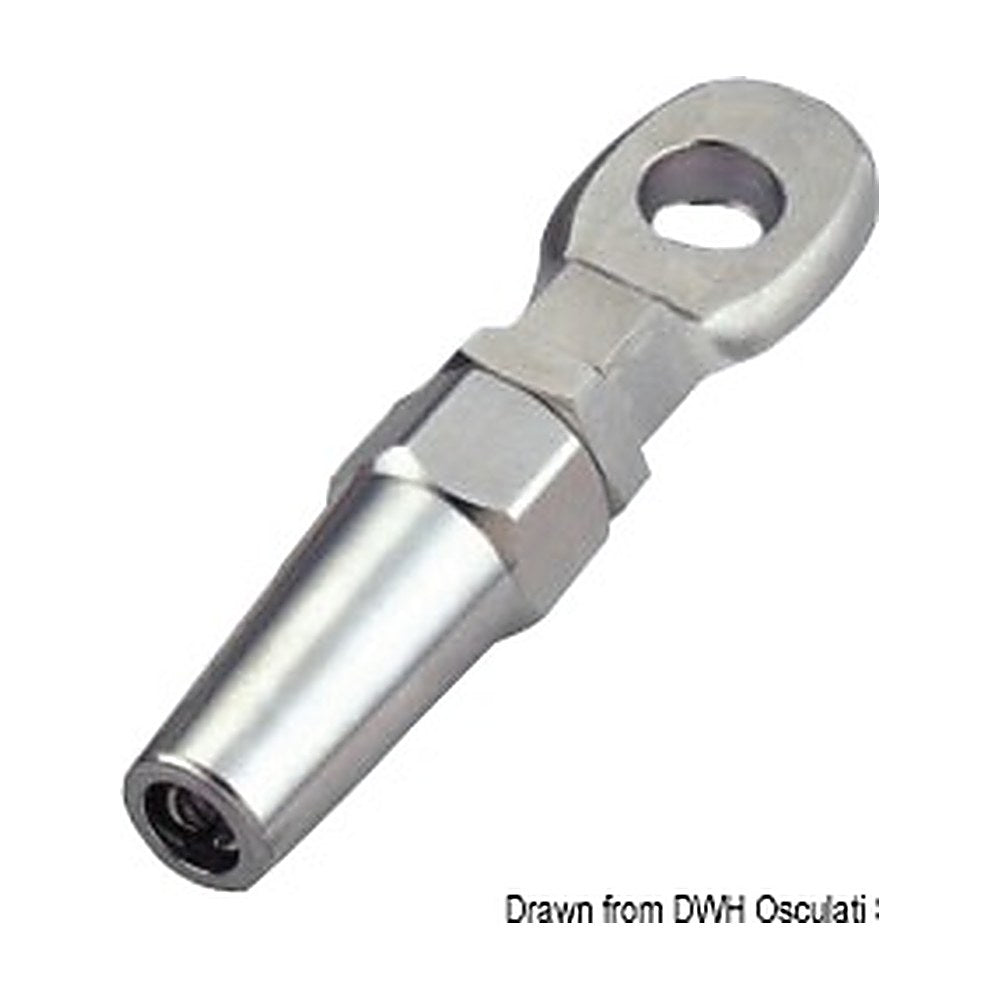 SS eyelet terminal Ø 6 mm - foto originale Osculati Srl