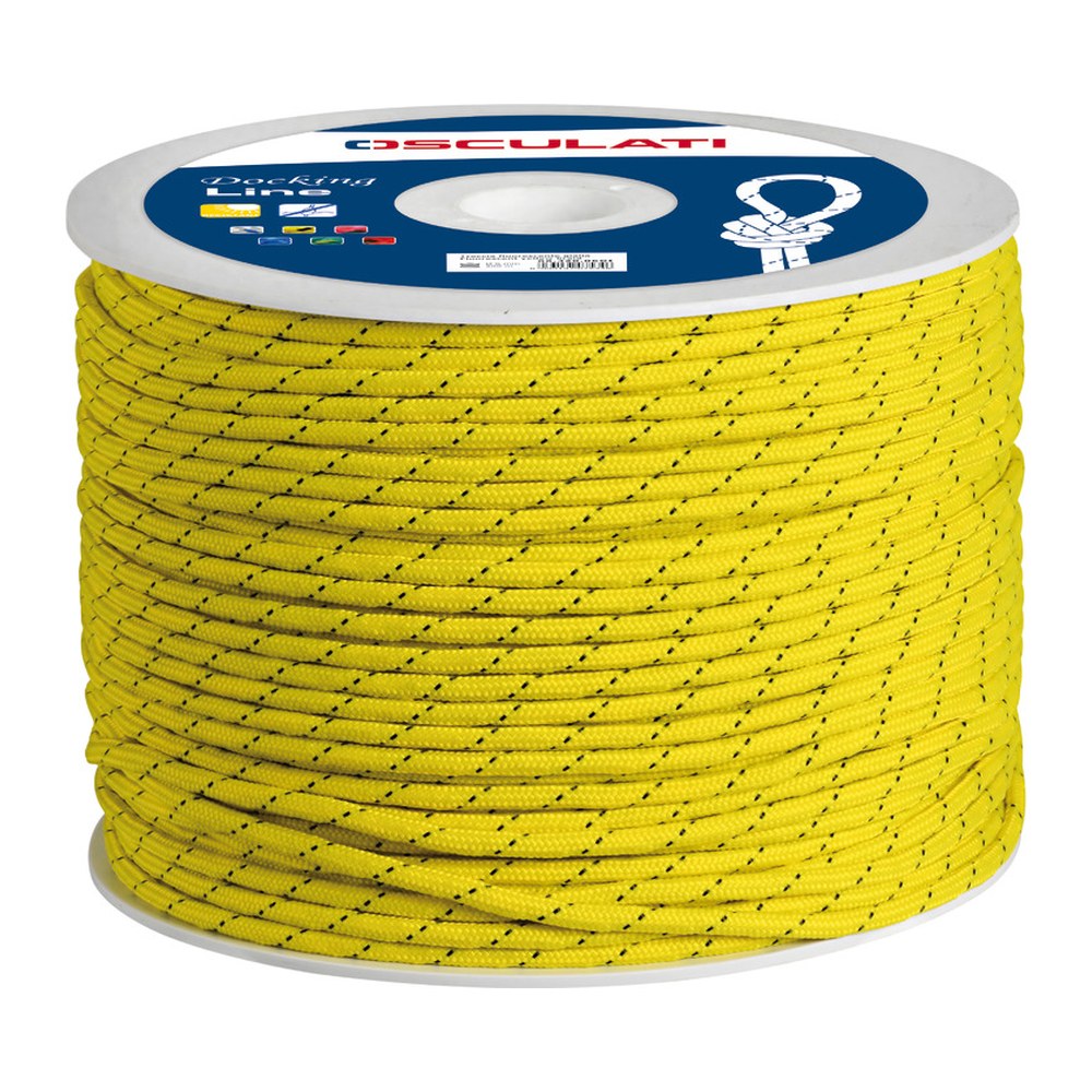 Polypropylene braid, bright colours, yellow 4 mm (pack of 200) - foto originale Osculati Srl