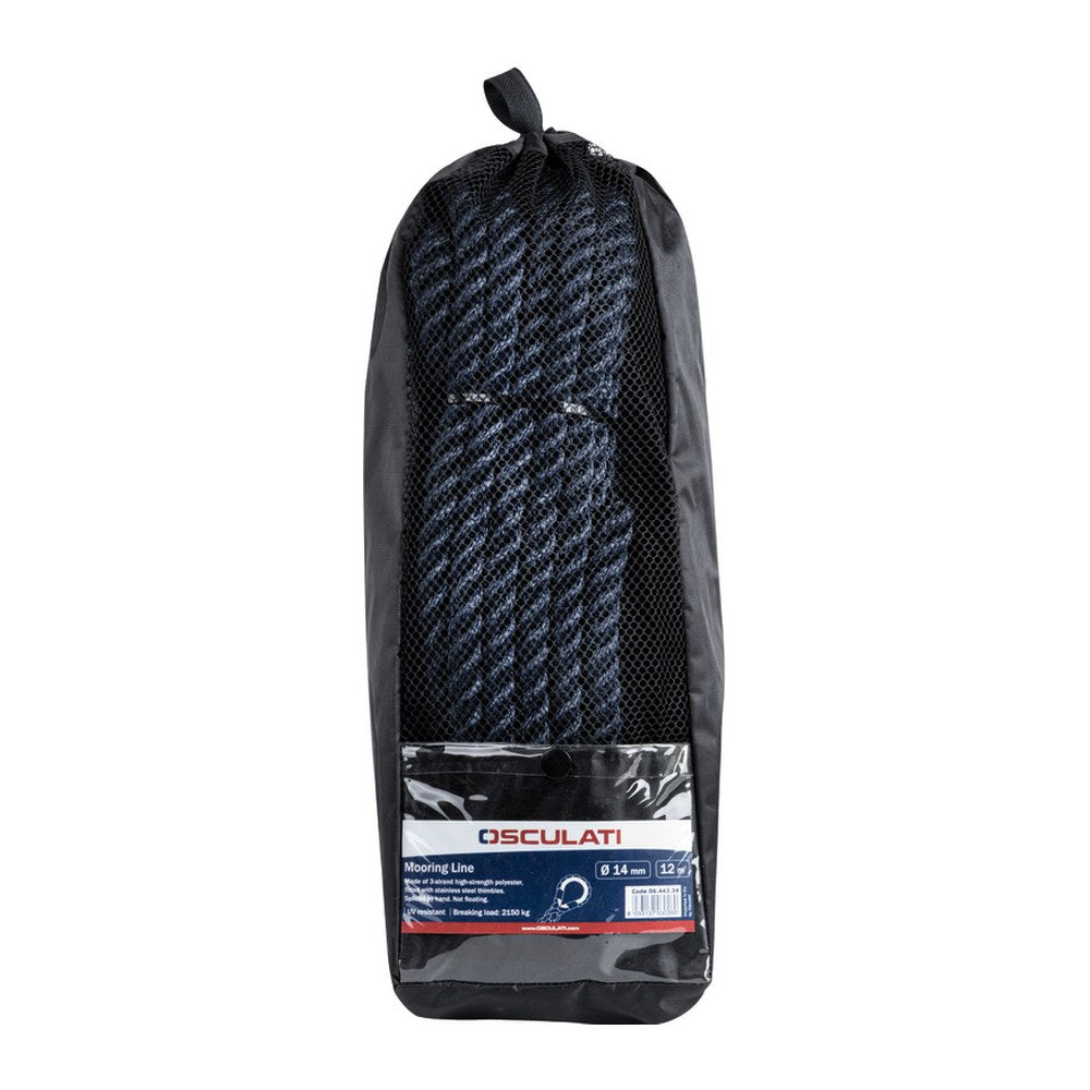 Mooring line 3 strands 28 mm x 15 m - foto originale Osculati Srl