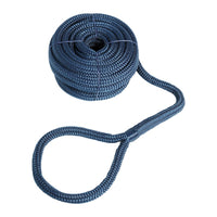 Festmacherleine mit Auge navyblau 24 mm x 15 m