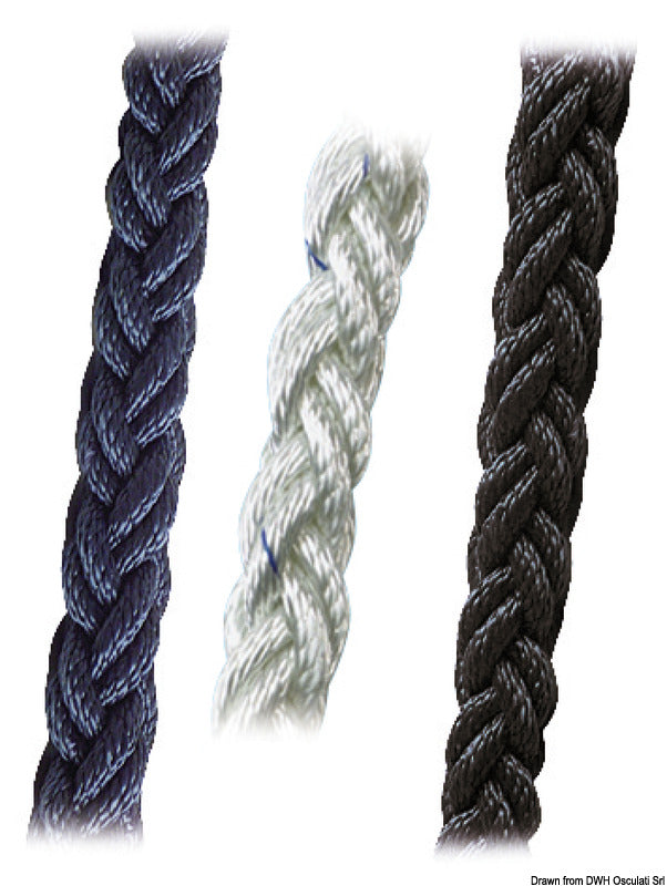 Square Line braid white 16 mm (pack of 100) - foto originale Osculati Srl