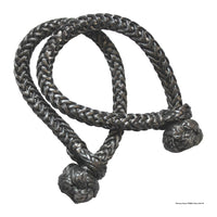 Marlow softschackel i svart Dyneema - 9 mm