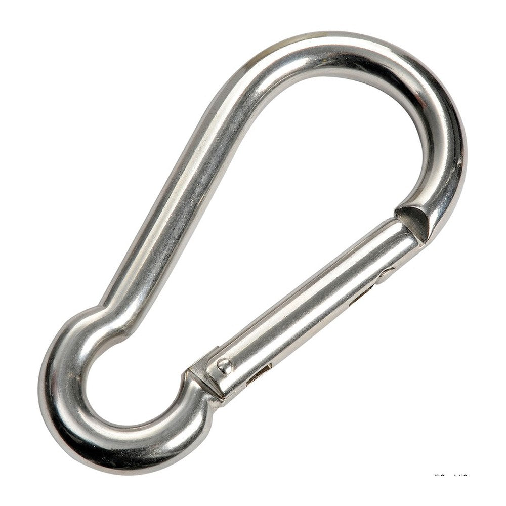 Carabiner hook with flush closure AISI 316 6 mm (pack of 10) - foto originale Osculati Srl
