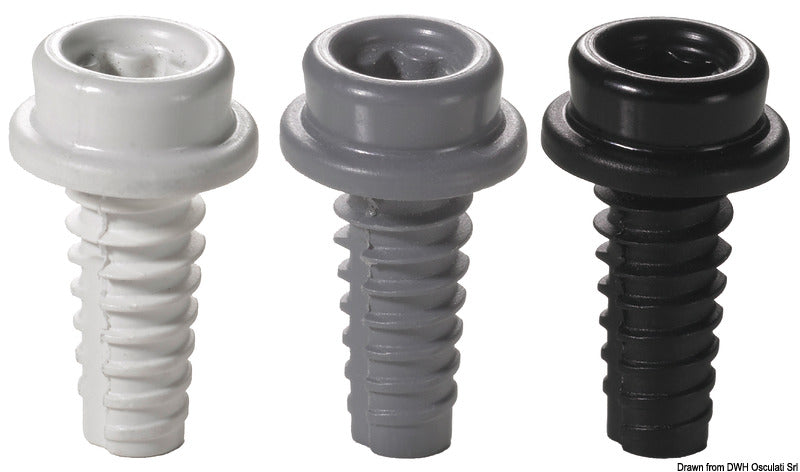 CAF-COMPO universal screw stud short thread white (pack of 100) - foto originale Osculati Srl