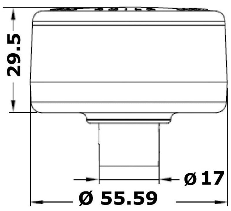 Evoled 360° mooring light chromed ABS body - foto originale Osculati Srl