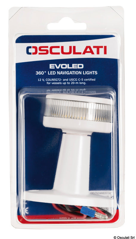 Evoled 360° mooring light chromed ABS body - foto originale Osculati Srl