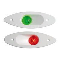 Luz de navegación empotrable ABS rojo/blanco