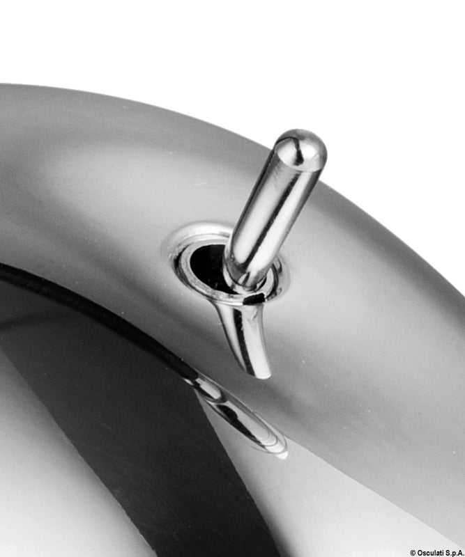 Spotlight 3 W covered w. black leather - foto originale Osculati Srl