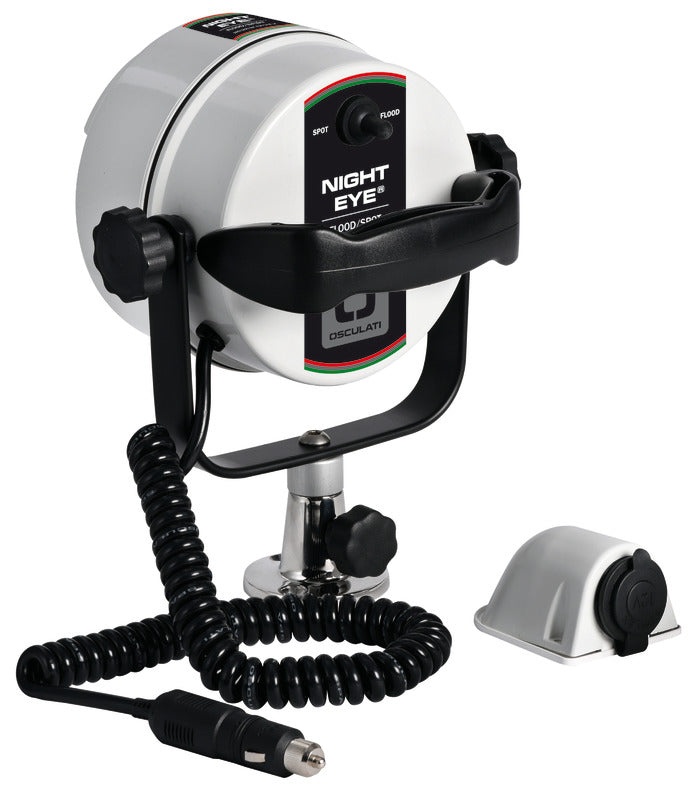 Night Eye II LED high-beam light, fixing base - foto originale Osculati Srl