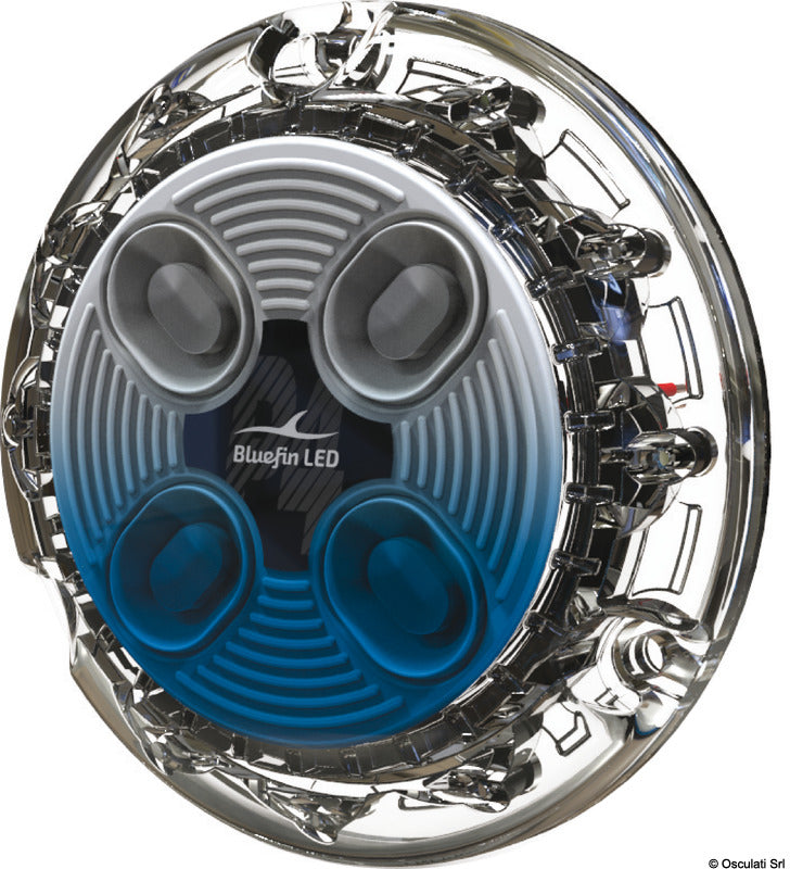 PIRANHA P4 POLYMER LED underwater light white + blue - foto originale Osculati Srl