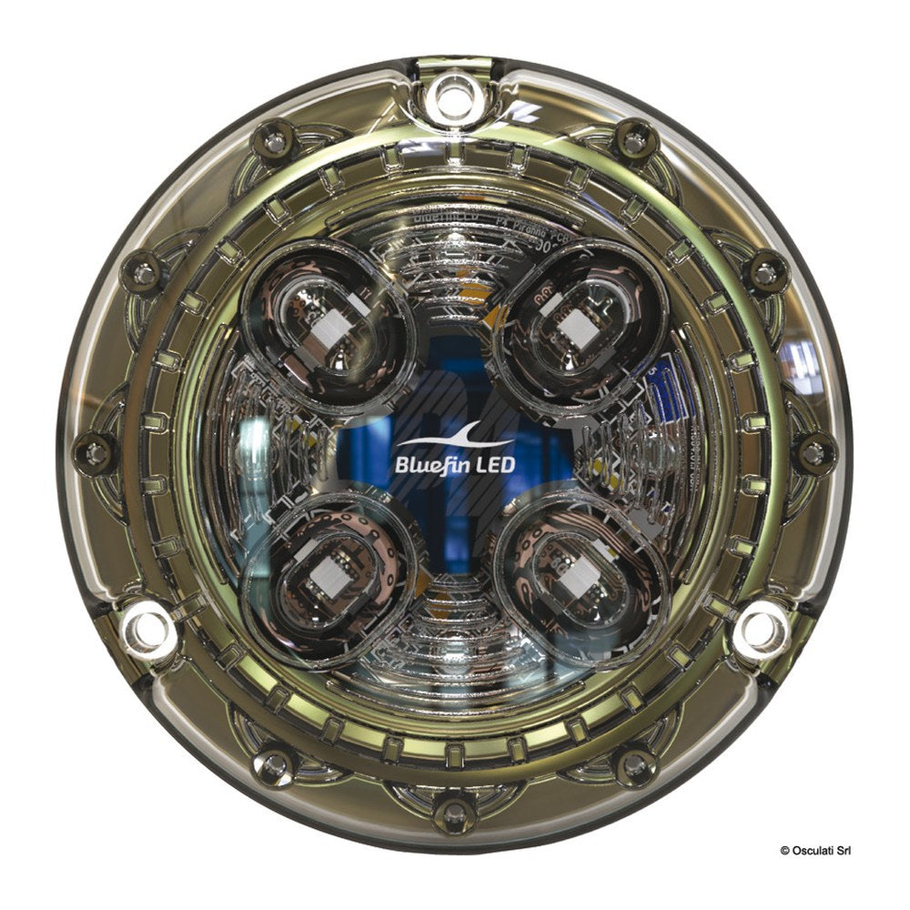 PIRANHA P4 HI-POWER LED underwater light, white +blue - foto originale Osculati Srl