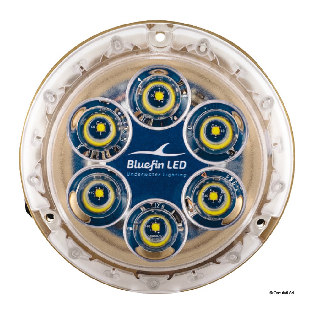 PIRANHA P6 NITRO LED underwater light bleu 12V - foto originale Osculati Srl