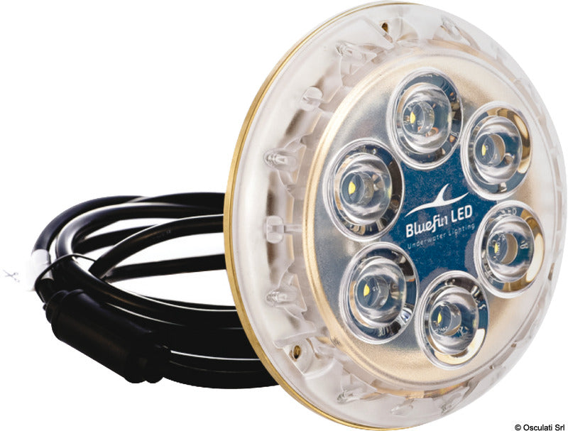 PIRANHA P6 NITRO LED underwater light bleu 12V - foto originale Osculati Srl