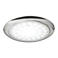 Luz LED ultraplana, aro cromado, 12/24 V, 3 W