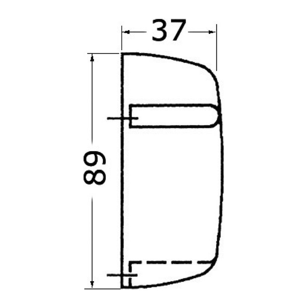 Watertight Courtesy light 24 V - foto originale Osculati Srl