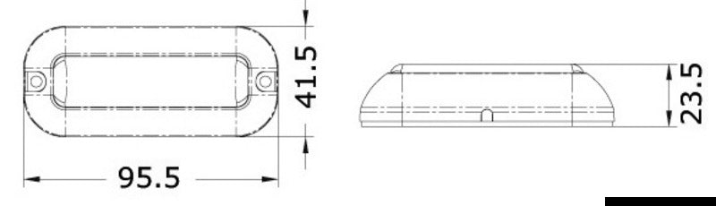 Underwater LED light white - foto originale Osculati Srl