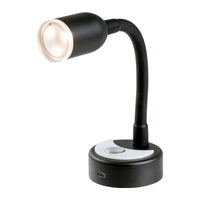 Spot LED articulé noir 240 mm