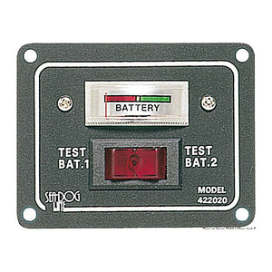 2-battery panel with tester analog - foto originale Osculati Srl