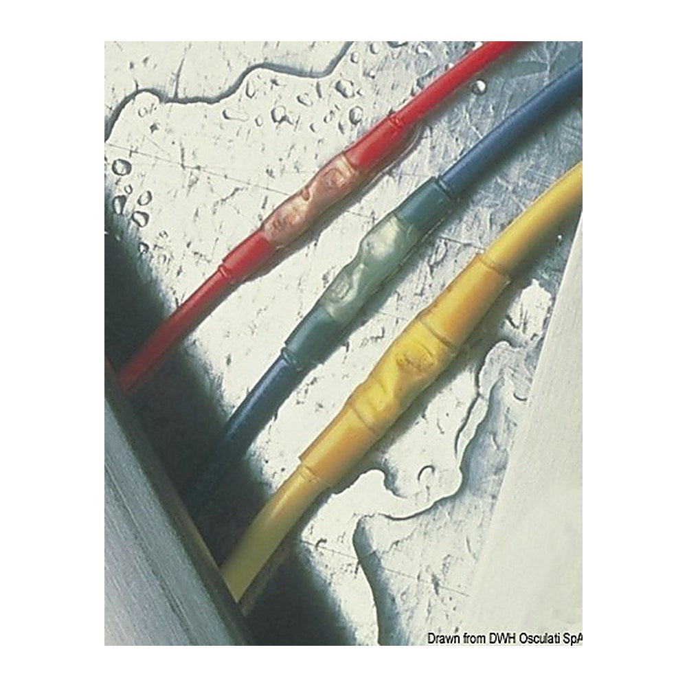 Watertight crimping joints, red (pack of 100) - foto originale Osculati Srl