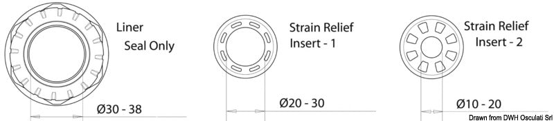 Scanstrut Pass bulkhead up to 10 cables max 7mm - foto originale Osculati Srl
