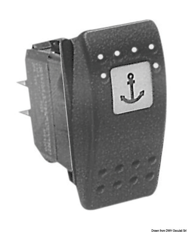 Carling Technologies ON-OFF-ON switch 12 V - foto originale Osculati Srl