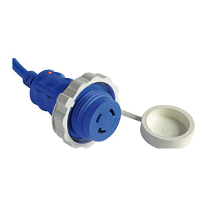 Pre-mounted cap + cable white 10 m 16 A - foto originale Osculati Srl