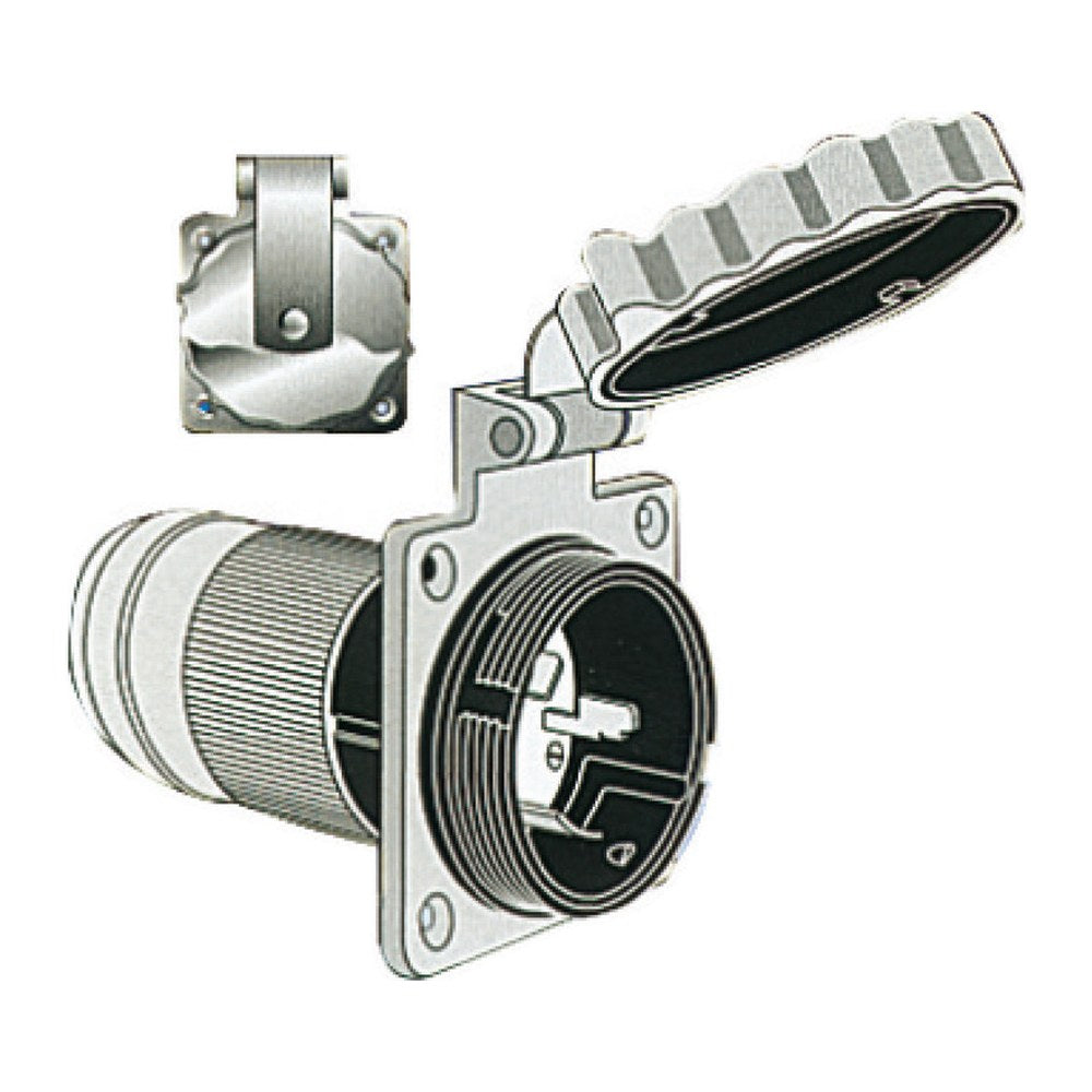 Marinco 3-wire bipolar monophase socket 32 A 220 V - foto originale Osculati Srl