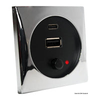 Batsystem USB-Steckdose 5 V verchromt