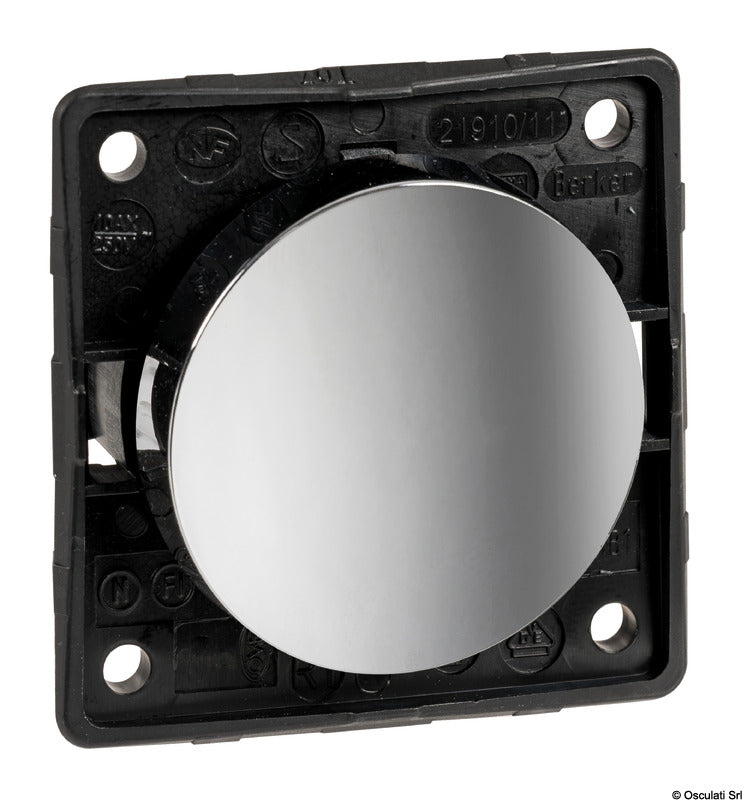 BERKER single switch 16A chromed - foto originale Osculati Srl