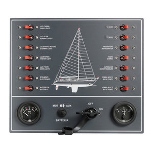 Control panel thermo-magnetic switches sailboat - foto originale Osculati Srl