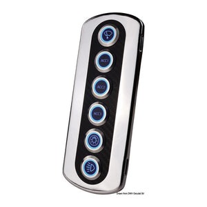 Backlit carbon fiber panel. Blue LED - foto originale Osculati Srl