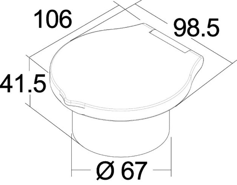 Elegant shower box white finish PVC hose 2.5 m Wall mounting - foto originale Osculati Srl